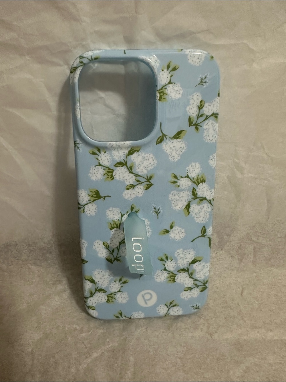 Loopy Case “Hydrangeas” Floral Phone Case - Light Blue